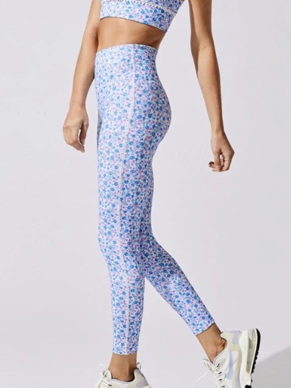 NWT LoveShackFancy x Beach Riot Jade Leggings Crushed Blue Berries Size Small